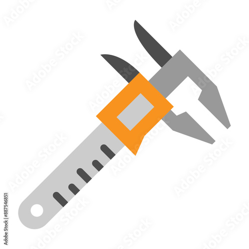 Caliper Vector Flat Icon Design