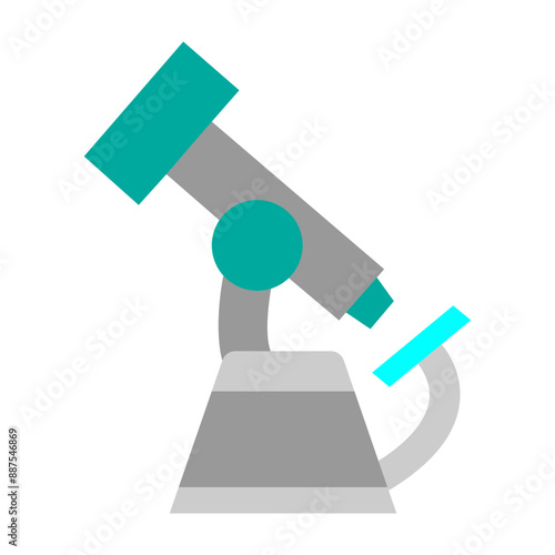 Microscope Vector Flat Icon Design
