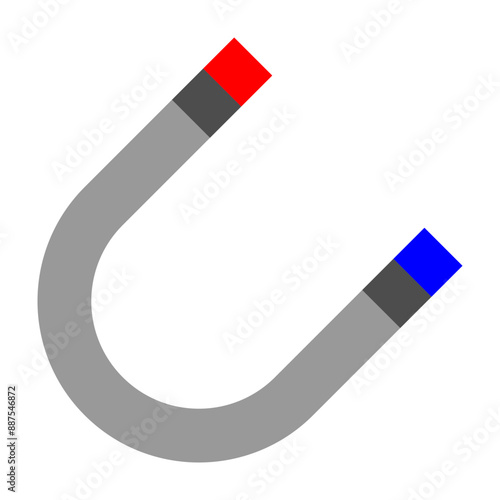 Magnetic Vector Flat Icon Design