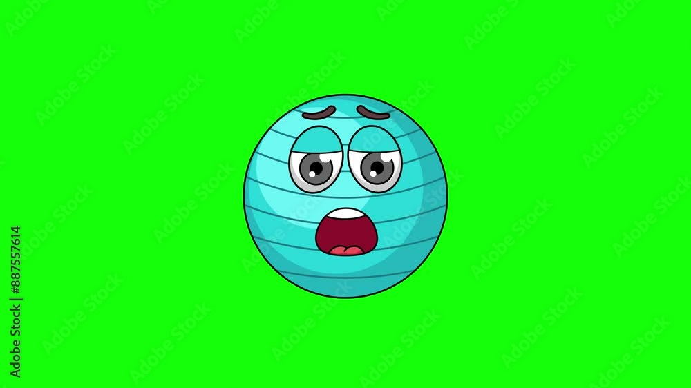 exercise ball cartoon with relief, exhaustion, or a sigh of disappointment face exercise ball cartoon with relief, exhaustion, or a sigh of disappointment face