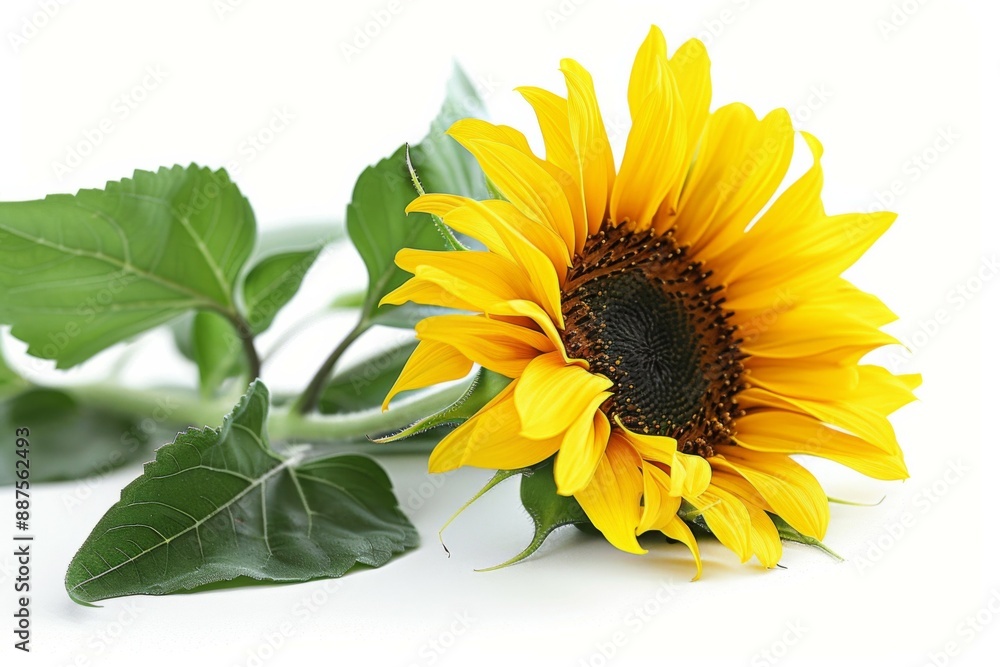 Sunflower on White Background Sunflower on White Background