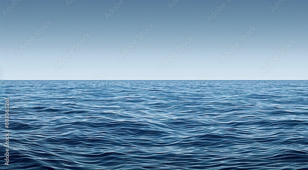 Obraz premium blue sea and blue sky