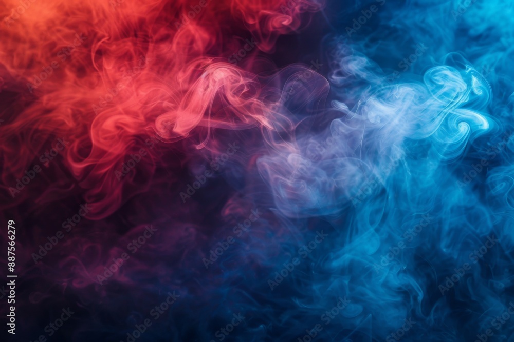 Obraz premium Colorful Swirling Smoke Abstract smoke