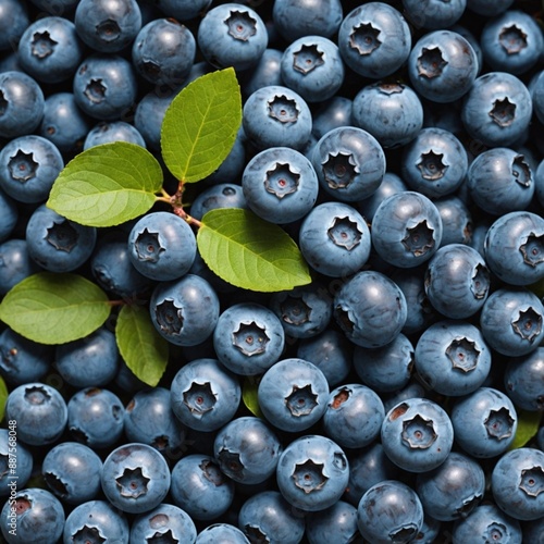blueberries on a white background