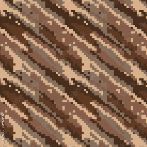 Camouflage pixel pattern for hunting. Military texture. Abstract army background for cloths