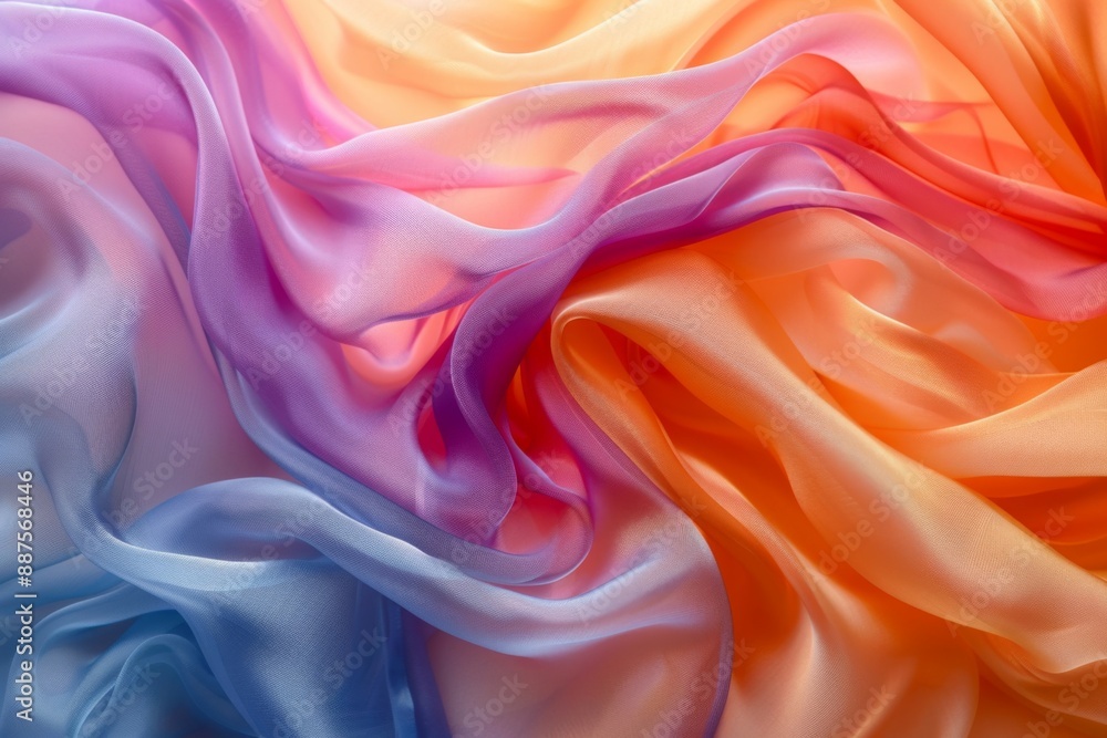 Colorful Silk Fabric Texture Colorful Silk Fabric Texture