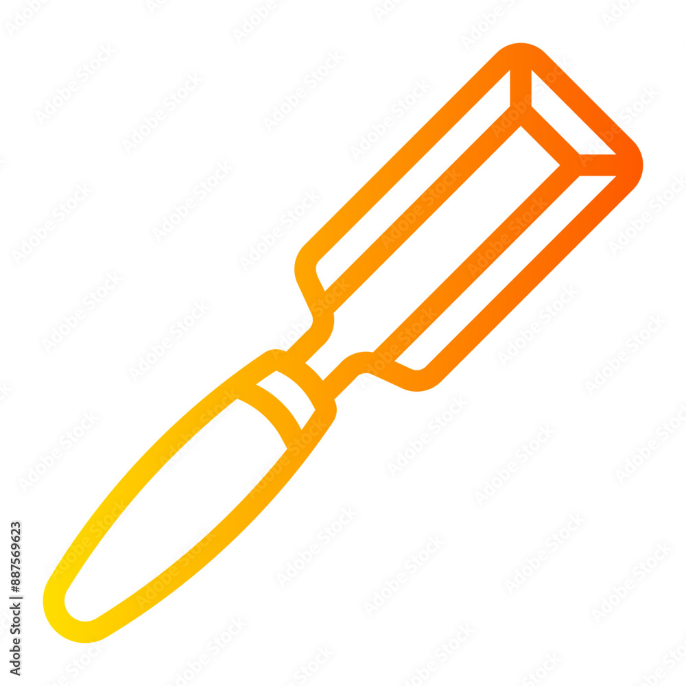 chisel Line Gradient Icon