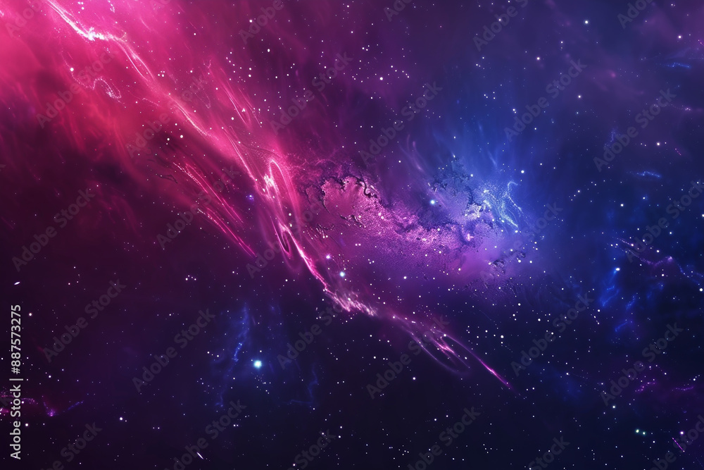 Obraz premium A beautiful and colorful space with a purple and blue galaxy
