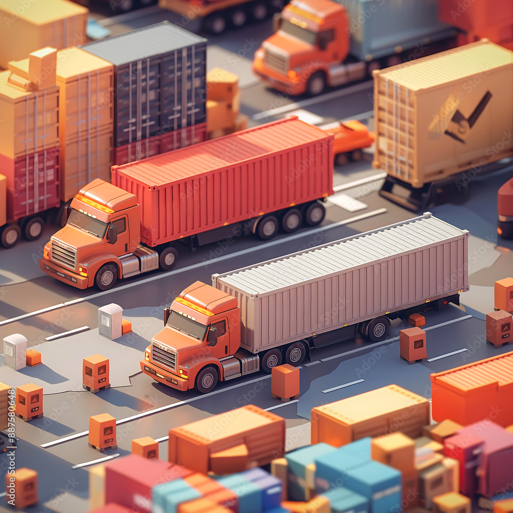 logistic concept abstract illustration for logistic company logistic concept abstract illustration for logistic company