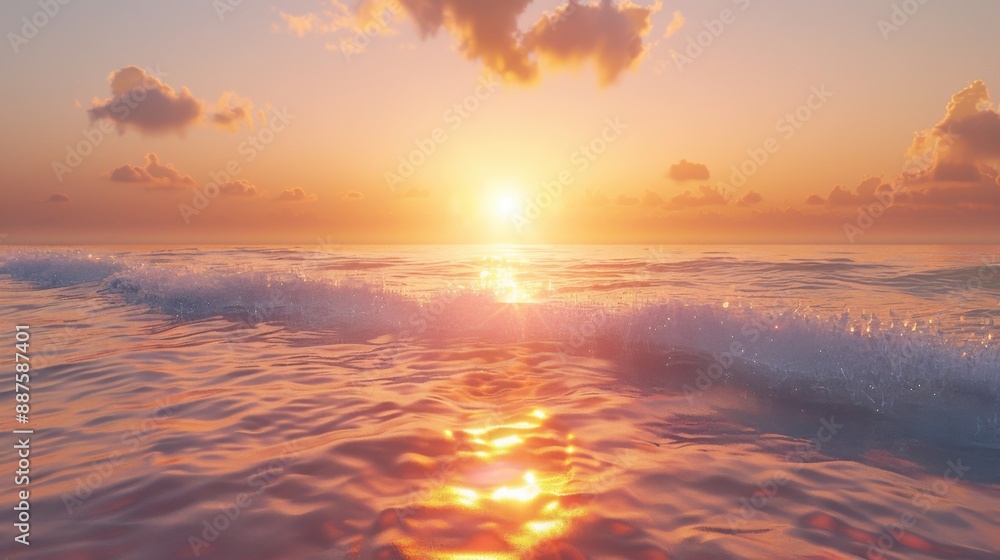 Ocean Sunset: Against the setting sun, the ocean reflects a pathway of light, waves gently crashing on the shore, evoking a peaceful and captivating seascape.
Ocean Sunset: Against the setting sun, the ocean reflects a pathway of light, waves gently crashing on the shore, evoking a peaceful and captivating seascape.