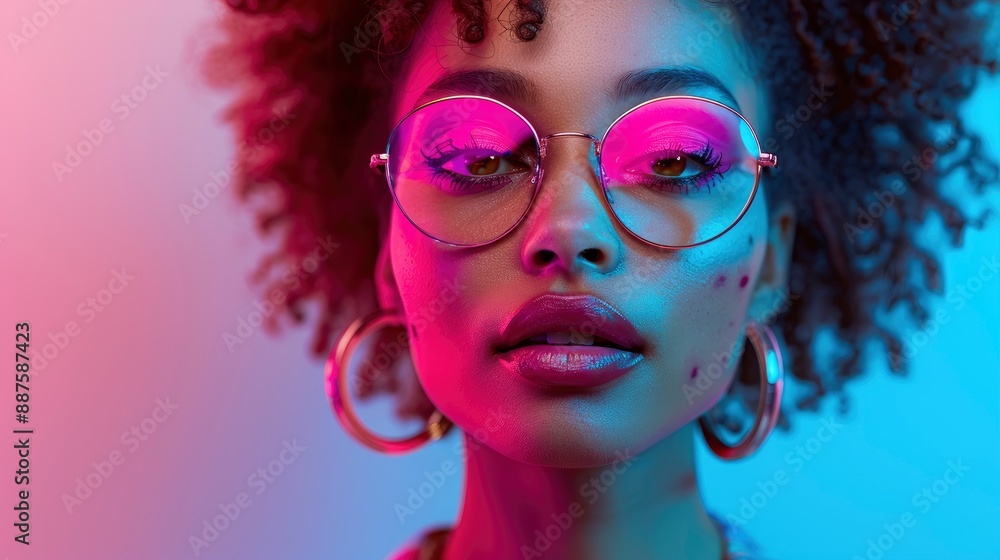 Cool Dj With Crazy Makeup Mixing Tunes At Turntables, Vibrant And Dynamic, High Quality Background Cool Dj With Crazy Makeup Mixing Tunes At Turntables, Vibrant And Dynamic, High Quality Background
