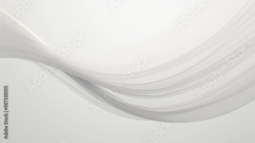 minimalist abstract waves with smooth grayscale transitions and fluid motion photo