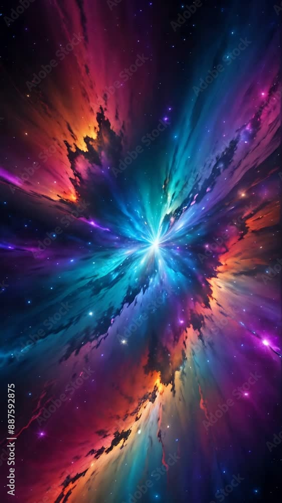 Abstract space galaxy background, vibrant colour Abstract space galaxy background, vibrant colour