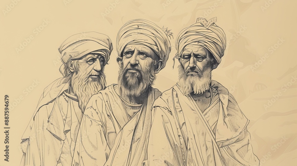 2 Kings 24: Jehoiakim, Jehoiachin, Zedekiah, Babylonian Invasions, Exile - Biblical Illustration with Beige Background and Copyspace for Religious Content 2 Kings 24: Jehoiakim, Jehoiachin, Zedekiah, Babylonian Invasions, Exile - Biblical Illustration with Beige Background and Copyspace for Religious Content
