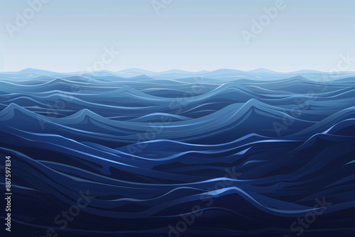 a blue waves in the ocean