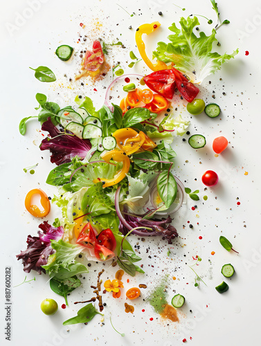 A fresh garden salad with an array of colorful veg 1 2