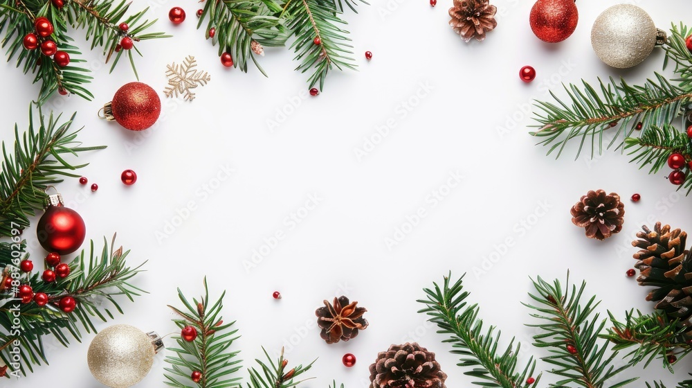 Christmas message on lightbox on white backdrop Horizontal banner with space for web design Christmas message on lightbox on white backdrop Horizontal banner with space for web design