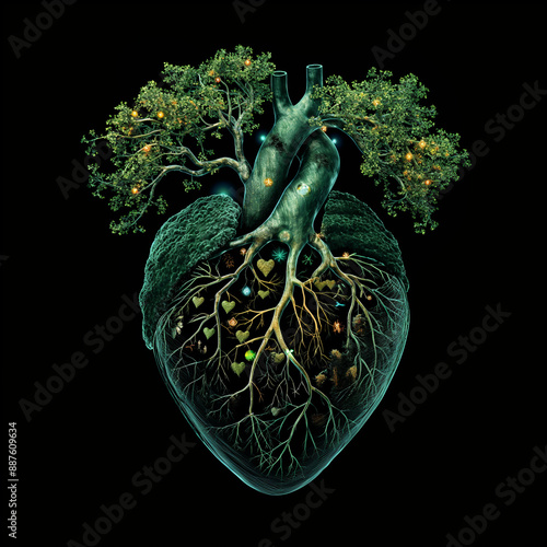 Tree of Life in Heart Shape