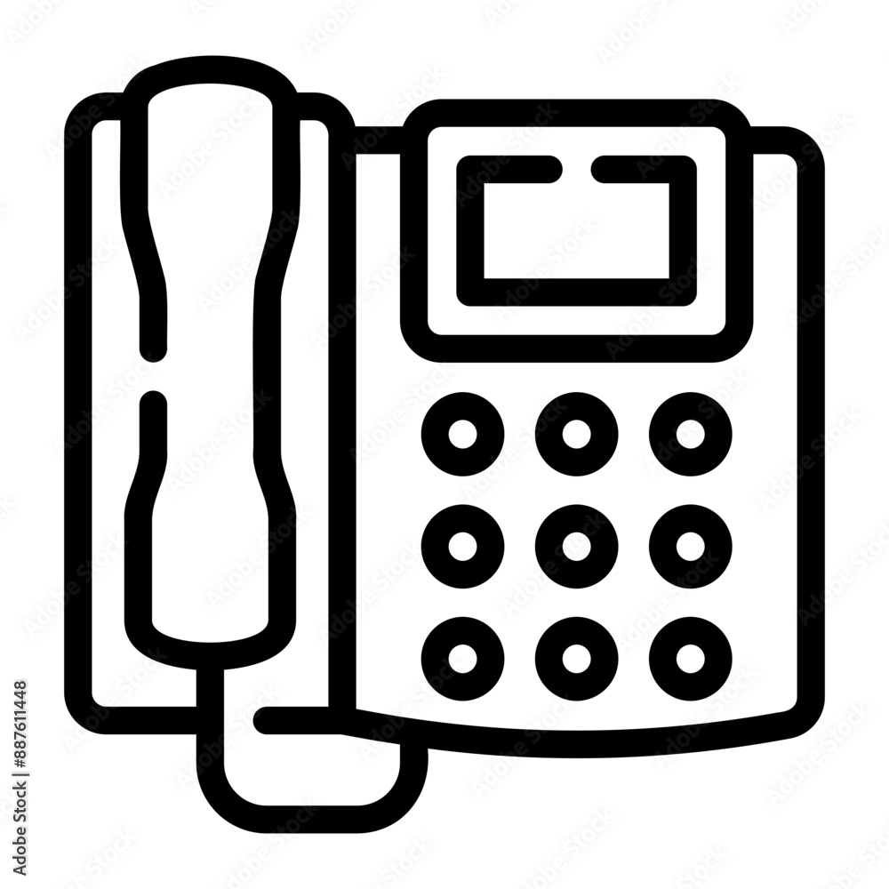 telephone Line Icon telephone Line Icon