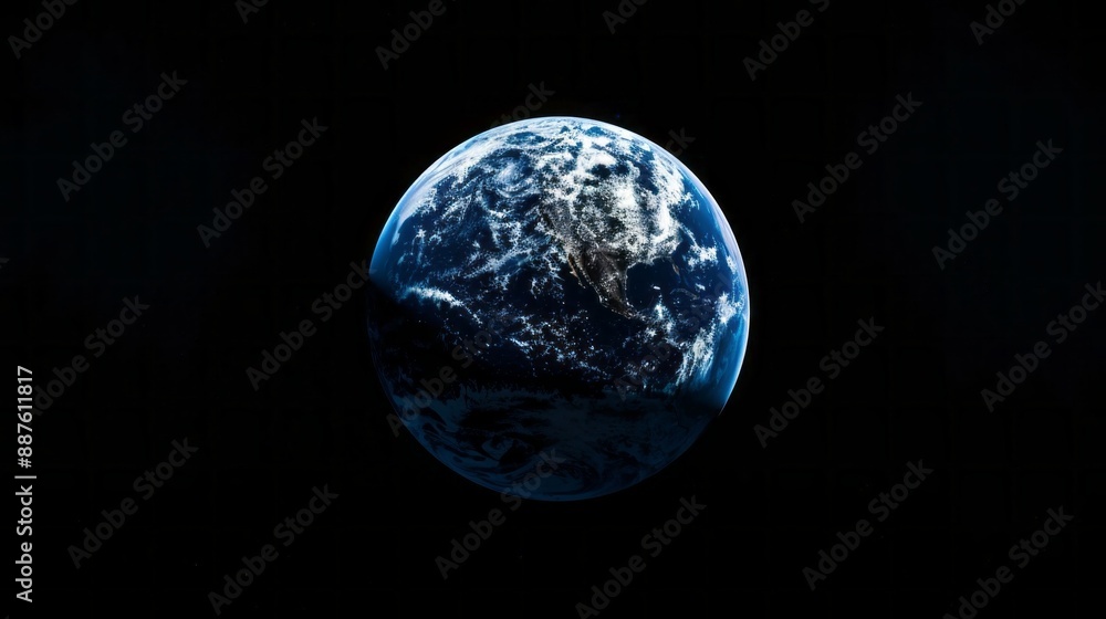 Fototapeta premium A close up of the Earth in space
