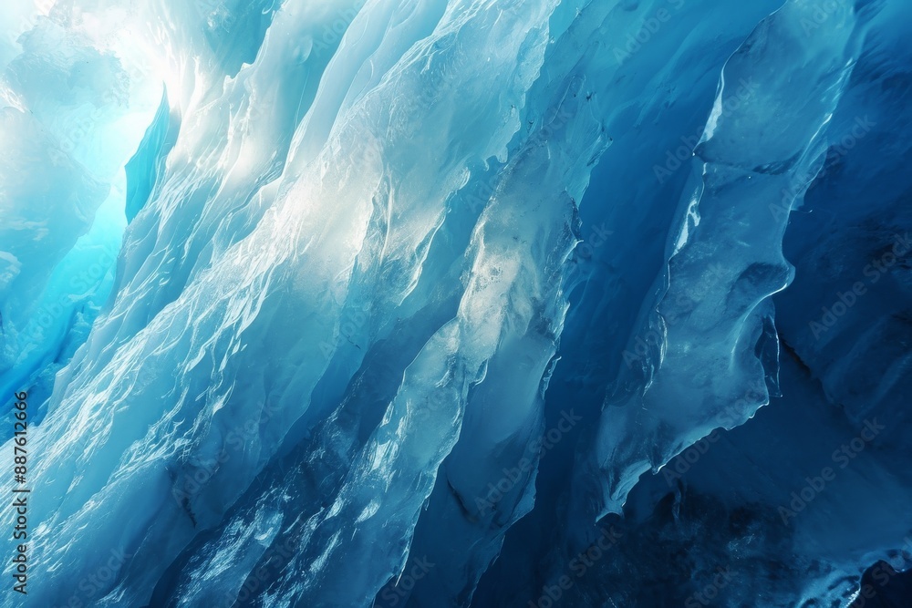 A massive ice formation in a wintry landscape, Ice Light Blue Pastel Backgrounds, abstract winter ice style texture, Ai generated A massive ice formation in a wintry landscape, Ice Light Blue Pastel Backgrounds, abstract winter ice style texture, Ai generated
