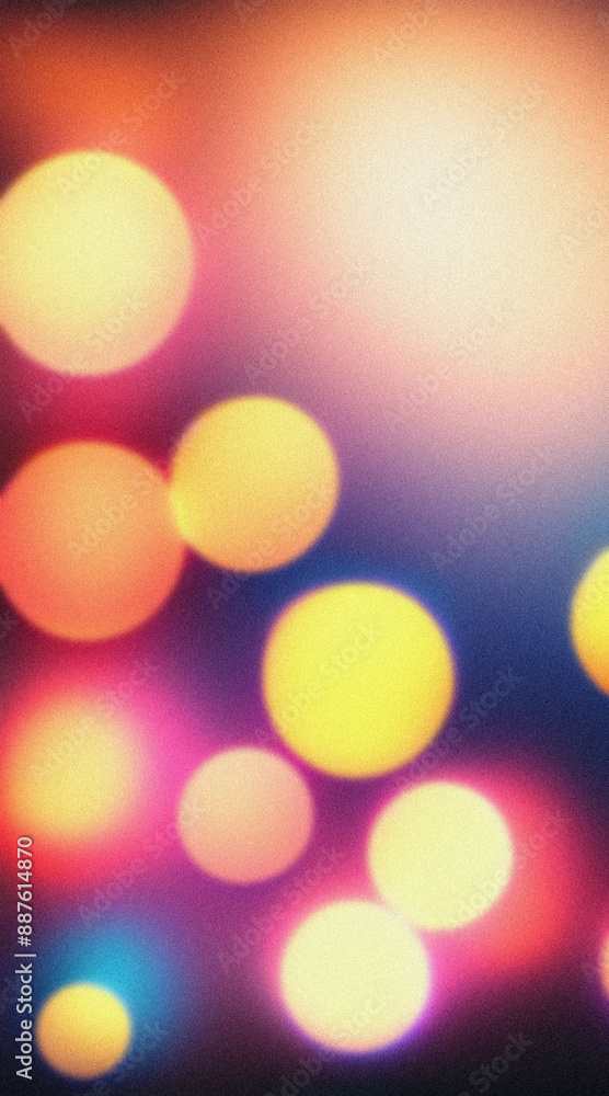 Colorful blurred lights over a grainy abstract background Colorful blurred lights over a grainy abstract background
