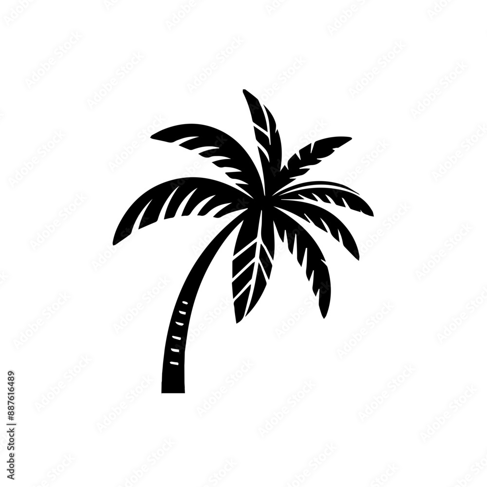 Obraz premium palm tree logo icon