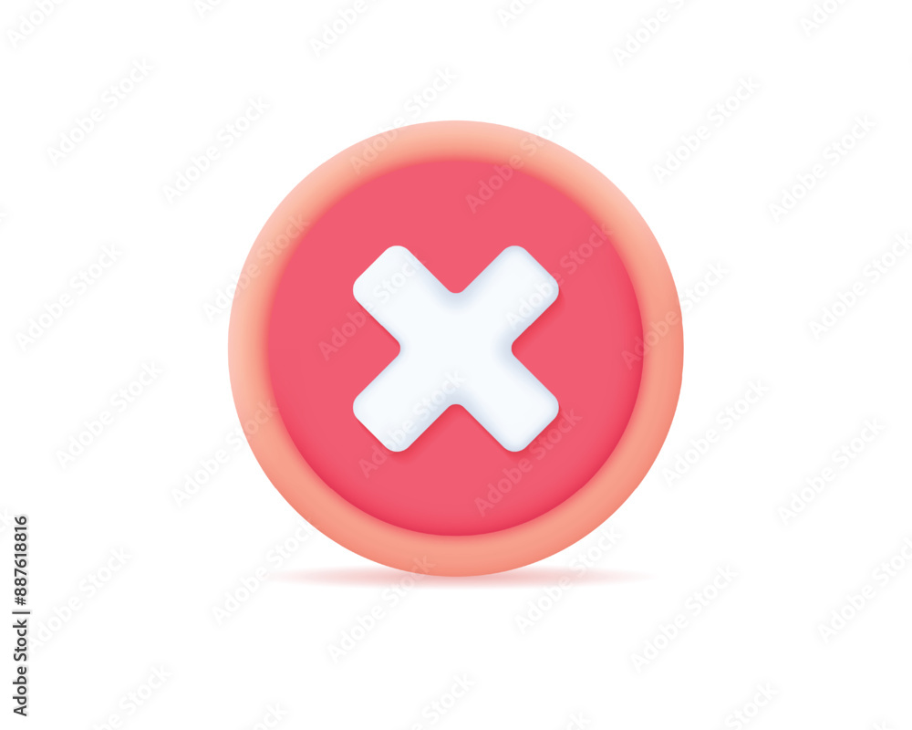 3d decline realistic icon vector illustration 3d decline realistic icon vector illustration