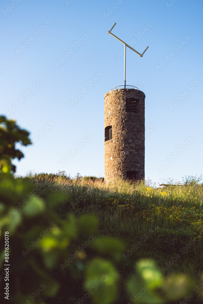 Napoleonsturm bei Sprendlingen in Rheinhessen, Juli 2024