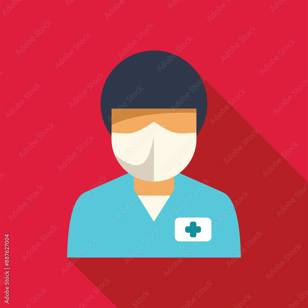 Medical doctor wearing surgical mask for protection and hygiene Medical doctor wearing surgical mask for protection and hygiene