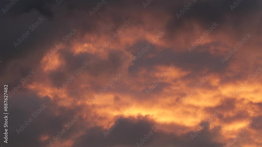 Big Dramatic Orange Red Rolling Clouds Time Lapse During Beautiful Epic Sunset Australia Maffra Gippsland Victoria Big Dramatic Orange Red Rolling Clouds Time Lapse During Beautiful Epic Sunset Australia Maffra Gippsland Victoria