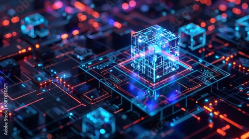 Utilizing blockchain and NFT tech for updated website: A new version. Concept Blockchain Integration, NFT Technology, Website Development, Updated Design