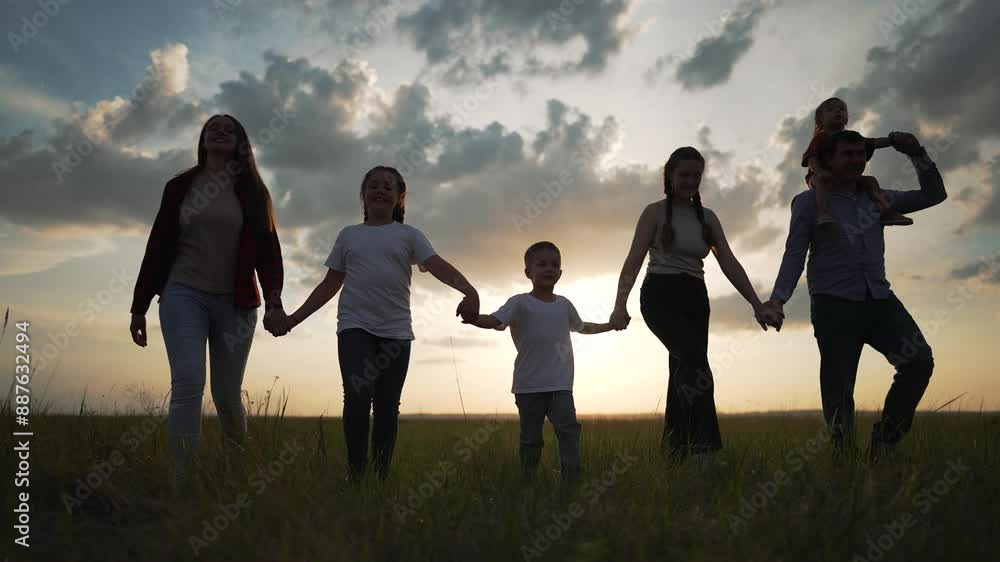 Happy family walking together nature. Silhouette at sunset. Unity and joy in natural setting. Scenic bonding with family. Happy moments nature. Family silhouette enjoying. Peaceful family time nature. Happy family walking together nature. Silhouette at sunset. Unity and joy in natural setting. Scenic bonding with family. Happy moments nature. Family silhouette enjoying. Peaceful family time nature.
