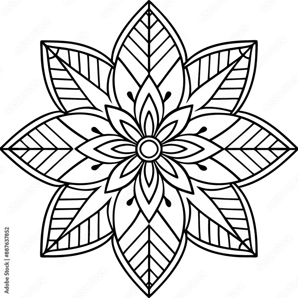 Mandala line art element pattern graphic design for coloring, greeting card, sticker, tattoo, yoga design, wallpaper Mandala line art element pattern graphic design for coloring, greeting card, sticker, tattoo, yoga design, wallpaper