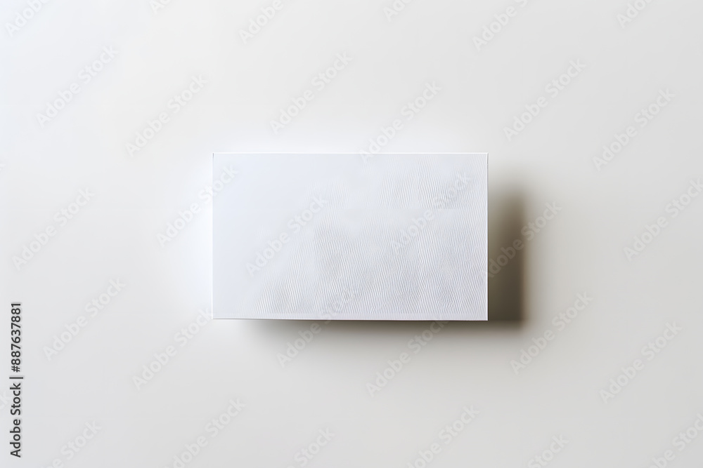 Ultra-detailed photograph of a single white name card, isolated on white background Ultra-detailed photograph of a single white name card, isolated on white background