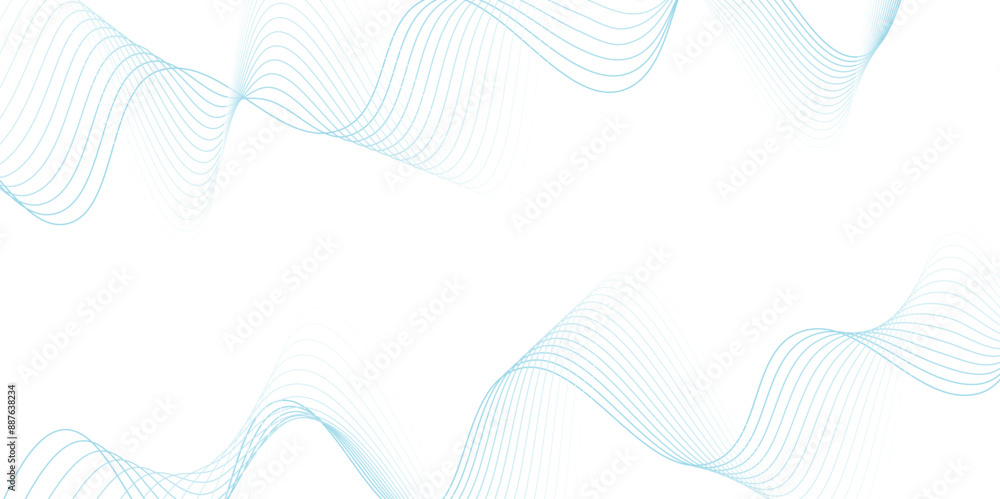 Abstract blue futuristic blend waves lines technology background and sound wave lines on white .Smooth wave abstract vector background layout design. Modern wave digital geometric Technology, Abstract blue futuristic blend waves lines technology background and sound wave lines on white .Smooth wave abstract vector background layout design. Modern wave digital geometric Technology,