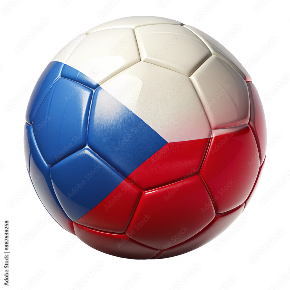 Czech soccer ball 3D Illustration Czech soccer ball 3D Illustration