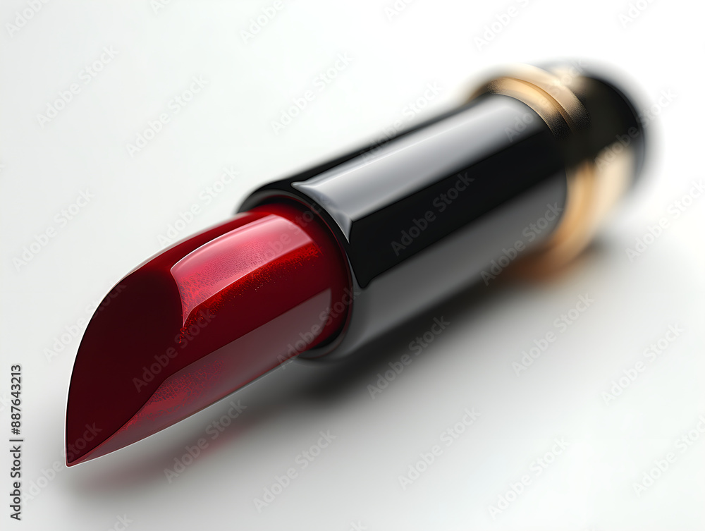 red lipstick on a white background red lipstick on a white background