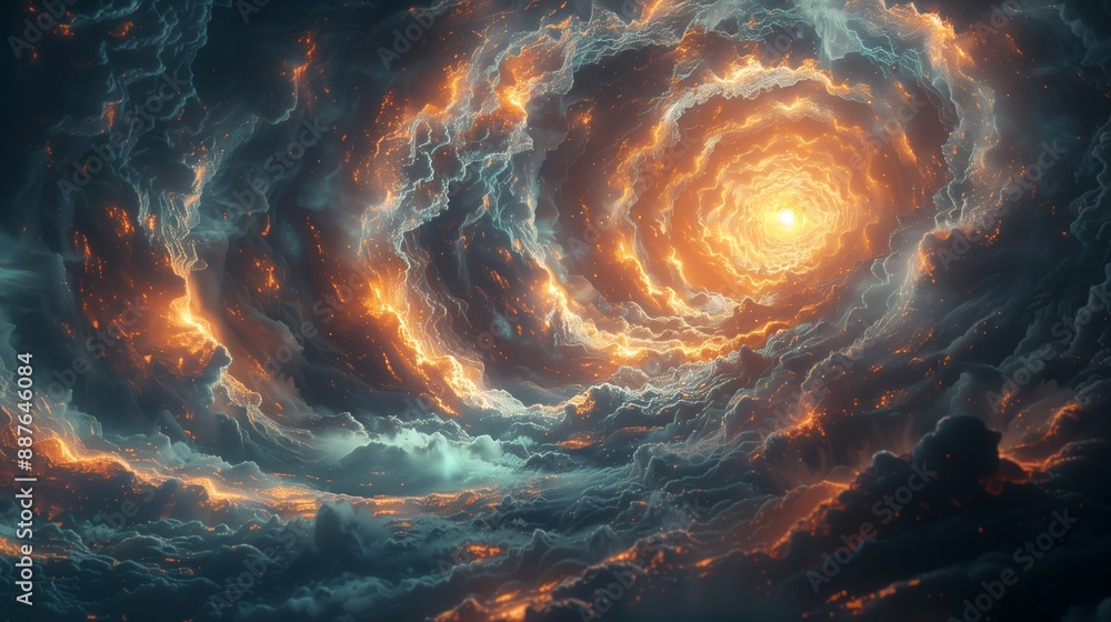 Cosmic Vortex with Fiery Core Cosmic Vortex with Fiery Core