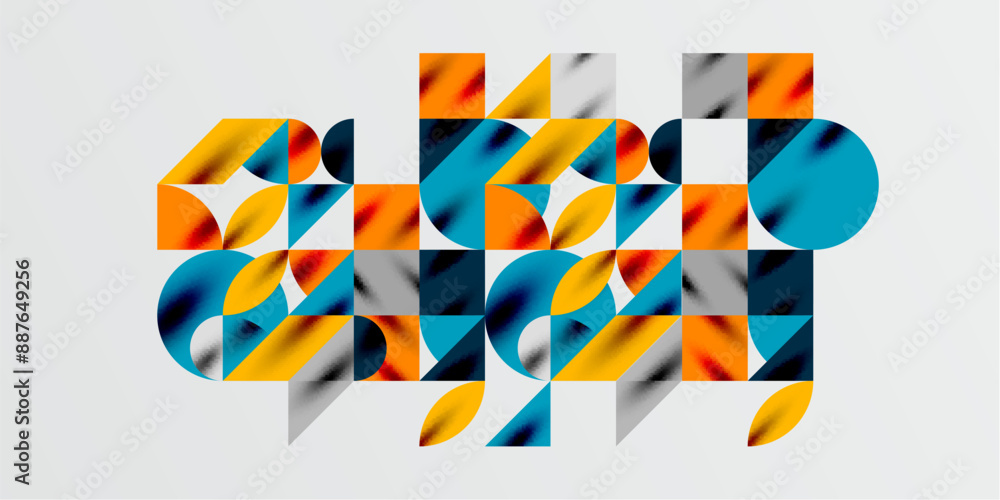 Triangles, round triangles and circles techno art. Vector Illustration For Wallpaper, Banner, Background, Card, Book Illustration, landing page Triangles, round triangles and circles techno art. Vector Illustration For Wallpaper, Banner, Background, Card, Book Illustration, landing page