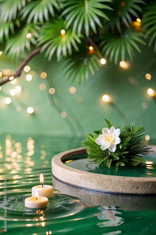 romance spa with candles romance spa with candles
