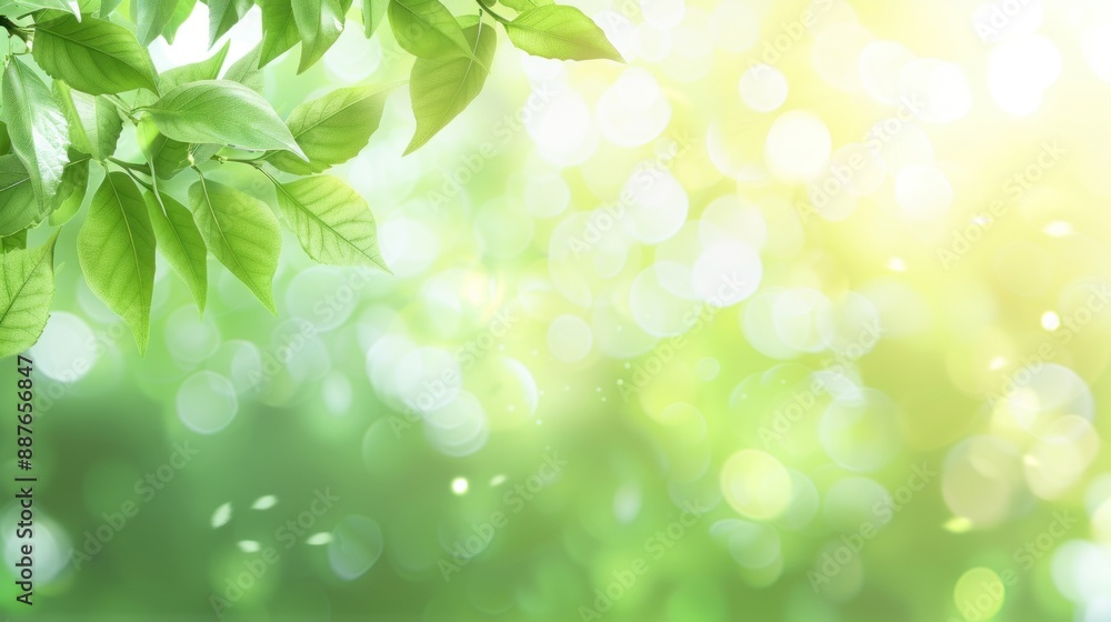 Green Leaves and Sunlit Bokeh Green Leaves and Sunlit Bokeh