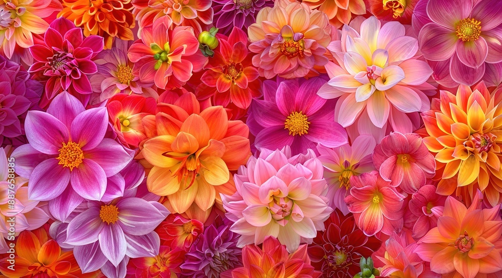 multicolour flower multicolour flower