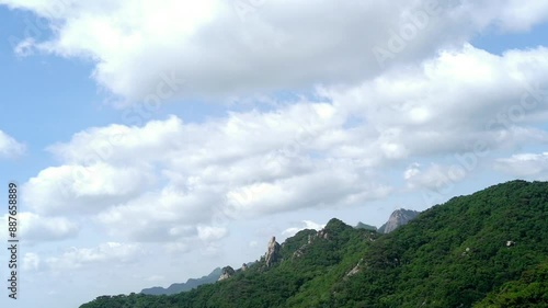 도봉산 우이암 구름 타입랩스