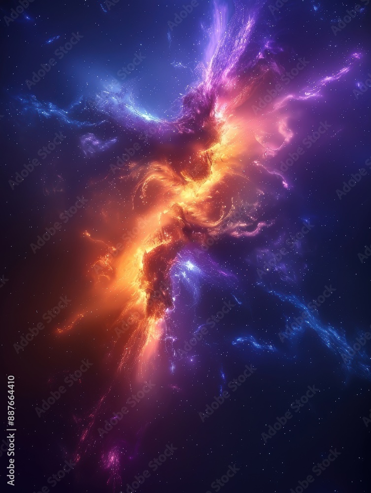 Obraz premium Abstract Nebula in Space