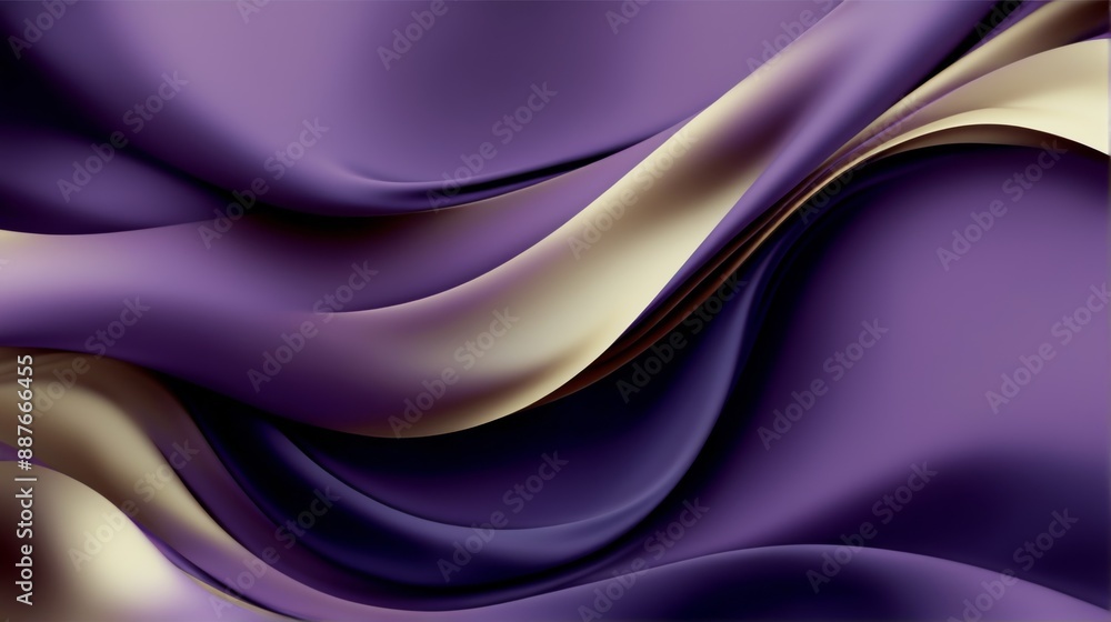 Fototapeta premium Elegant 3D abstract abstract digital art piece that appears to b