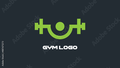 fitness nutrition logo design, gym logo template