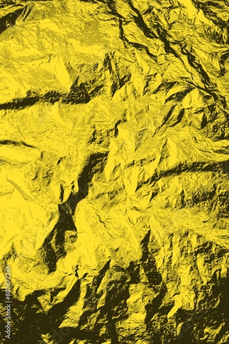 Folien Hintergrund in gold - Zerknitterte Oberfläche
