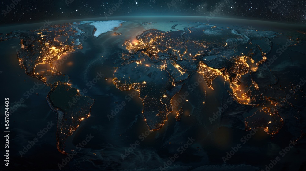 Earth at Night: A Tapestry of Light Earth at Night: A Tapestry of Light