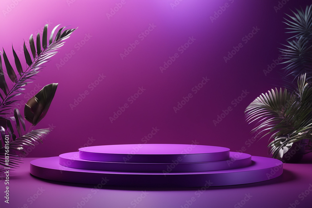 podium mockup background, purple background for presentation of cosmetic 3d render
podium mockup background, purple background for presentation of cosmetic 3d render